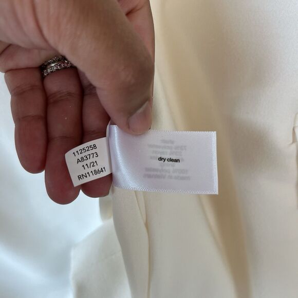 Lane Bryant Perfect Drape Blazer Egret White Stretch Knit Classic Size 20 NWT’s - Picture 13 of 13